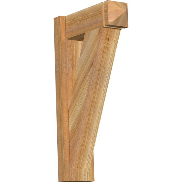 Ekena Millwork Traditional Arts & Crafts Rough Sawn Outlooker, Western Red Cedar, 6"W x 16"D x 28"H OUT06X16X28TRA03RWR - main